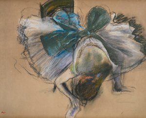 Dancer Adjusting Her Shoe
